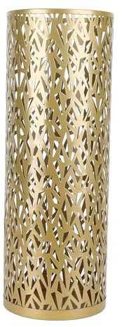 Tyenaza Umbrella Stand Rack, Umbrella Holder for Entryway Metal Hollowed standing Round Umbrella Holder Organizer Bin for Home Hotel Office Decor (Large Size)