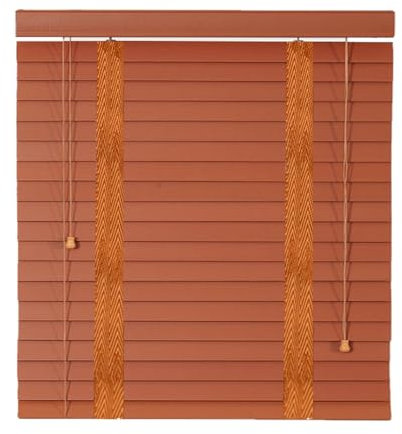 Holz -Jalousie Extra Breit 50mm Lamellen HolzJalousette Sichtschutz & Blendschutz,für Fenster Und Türen Breite 100-150 cm, Höhe 100 cm Und 250 cm(110x150cm)