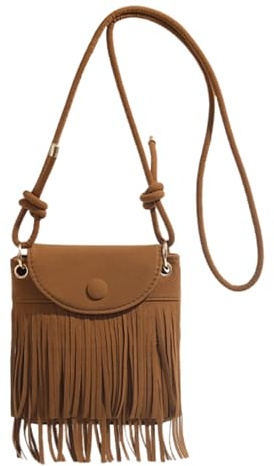1 Piece Tassel Crossbody Bag, Clothing Accessories, Retro Versatile Crossbody Bag, And Women'S Shoulder Bag.