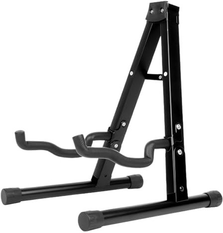 Verstellbarer Gitarrenständer, Metal Guitar Rack, Verstellbarer Metal -Gitarrenständer, Raumsparende Klammer, Mehrzweck-Support-Inhaber für Bässe, Banjos, Ukuleles