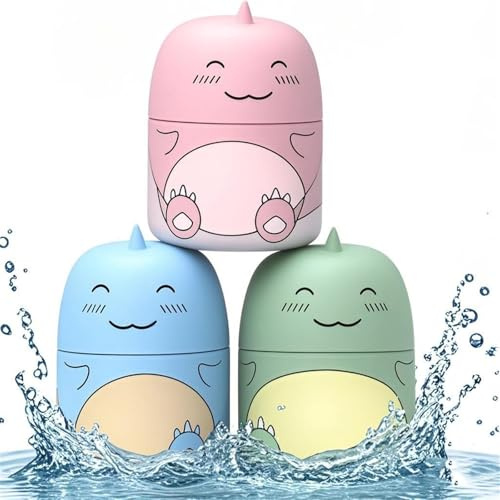 Toilet Cleaner & Toilet Deodorizer Wonder,Cute Dinosaur-Shaped Toilet Bowl Cleaner Bottle, Magic Toilet Cleaning Bottle, Bathroom 𝐓𝐨𝐢𝐥𝐞𝐭 Tank Cleaner with Ocean and Peach Scent (Mix-3Pcs)