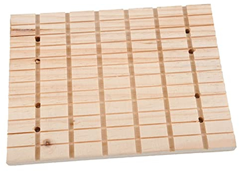 TOYANDONA Wooden Small Pet Grinding Plate for Rabbits and Rodents Durable Nail Scratching Board Natural Wood Material Safe Claw Care for Guinea Pigs Chinchillas and Small Animals