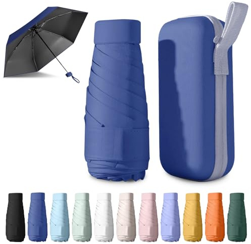 BEKKLPOU Parapluie Pliant, Petit, Anti-UV, Mini de Poche Léger et Portable, Adapté Aux Jours Ensoleillés Et Pluvieux