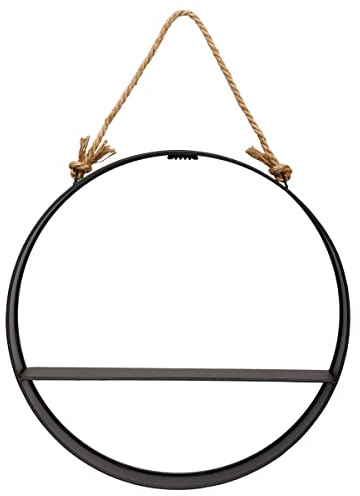 Atmosphera Wandregal, modern, Schwarz, Metall