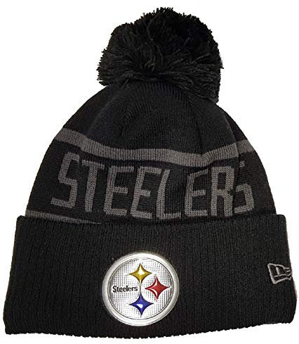 New Era Pittsburgh Steelers NFL 2017 Black Collection Beanie - One-Size
