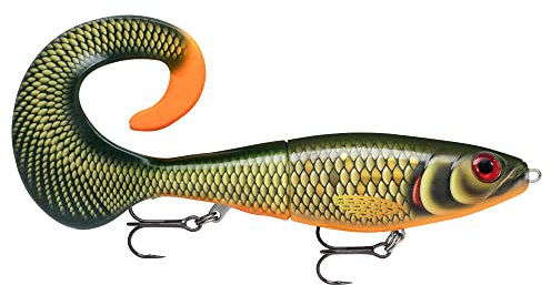 Rapala Unisex-Adult X-Rap Otus Angelköder-Kunstköder mit ABS-Körper und weichem PVC-Fischschwanz-Süßwasser Spinnköder-Lauftiefe 0.5-1m-Fischköder 17cm, Hergestellt in Estland-Scaled Roach, 17 cm / 40g