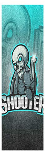 Mnsruu Calavera De Azúcar De Dibujos Animados Lindo Monopatín Papel de Lija Antideslizante Hoja Cinta de Agarre Lijas para Patineta Scooter Etiquetas engomadas (84 x 23 cm)