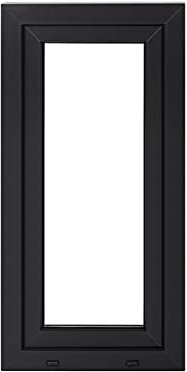 Framex Fenster Weiß/Anthrazit - Alle Größen Kellerfenster BxH 600 x 1200 mm - Garagenfenster/Gartenhaus Fenster PVC BxH 60 x 120 cm 3-fach Verglasung-Din Links-Dreh Kipp Kunststofffenster-B2B