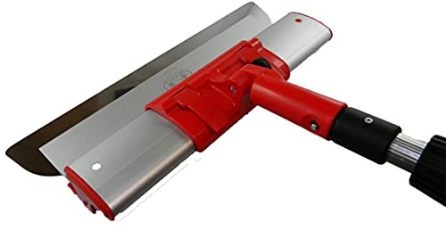 Komplettes Profi-Set: Flächenspachtel 25 cm + Adapter + Teleskopstange | 120-220 cm, Austauschbares und sehr langlebiges Blatt 0,3 mm ErgoPlane CT01