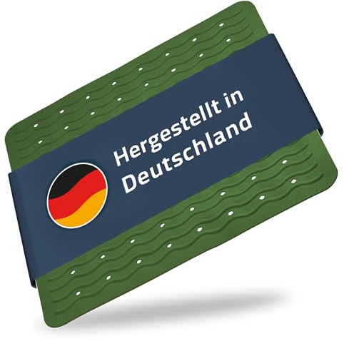 RIDDER – Duscheinlage Playa ca. 54x54cm, dunkelgrün, 100% TPE | Made in Germany Duschmatte aus hautfreundlichem TPE. Maschinenfeste Antirutschmatte mit Saugnäpfen & Ablauföffnungen