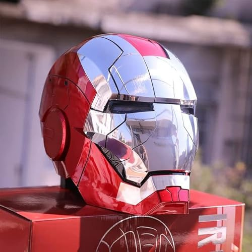 NLIGHTING® MK5 Iron Man Helmet, Electronic Mask, Motorized, Wearable, Superhero, Jarvis, Functional with Voice Control