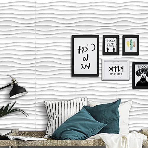 TFCIOD 12 Pannelli 3D, Pannelli Murali per Gaming, PVC Rigido, Decor Rivestimento Pareti per Soffitti e Pareti