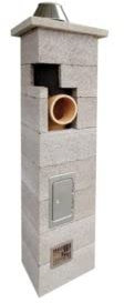 Keramik Schornstein NIKO GERMANY 5m 180mm mit Lüftung isoliert massiv Bausatz NIKO Kamin ZULASSUNG