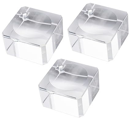 IMIKEYA 3st Glaskugelhalter Glaskugel Zum Fotografieren Aschenbecher Für Den Außenbereich Klare Basis Kugel Stehen Robuste Glaskugelständer Mini-kristallständer Kugelförmig Brillengestell