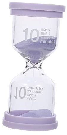 Garneck Temporizador De Reloj De Arena 1/3/5/10 Minutos Sand Clock Decorativo para Niños Reloj De Escritorio Decorativo