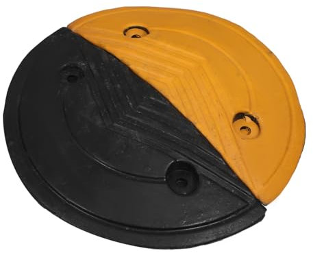 TIDTALEO 2pcs Rubber Bump End Caps Traffic Safety Delineators Round Stopper Caps for Easy Installation