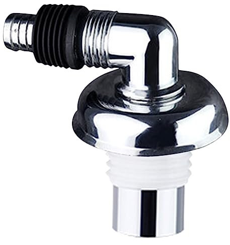 WHAMVOX Suction Cup Elbow Linker Washing Machine Drain Fitting Floor Drain Cover Electroplating Treatment Strong Connector