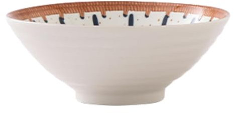 MagiDeal Noodle Soup Bowl Retro Multifunctional for Udon Soba Pho, Easy to Clean, Ramen Tableware Serving Bowl for Restaurant, Style C