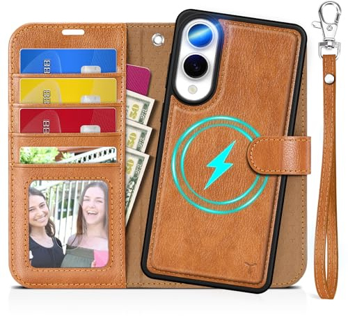 TUCCH Coque pour Galaxy S25 Edge 5G 2025, Brun Clair Texturé