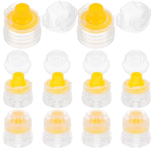 Alipis 10 Stück Ersatzkappen Für Wasserflaschen Mit Fliptop Verschluss Und Wiederverwendbare Sportflaschen Deckel Für Outdoor Soda Marmelade Und Saucen