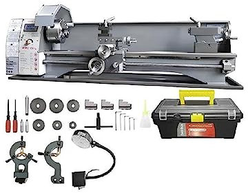 750 W Metalldrehmaschine, bürstenlos, 8,3 x 29,5 Zoll / 210 mm x 736 mm, 50–2500 U/min, stufenlos variabel, for DIY-Metallbearbeitung für Anfänger zum Selbermachen