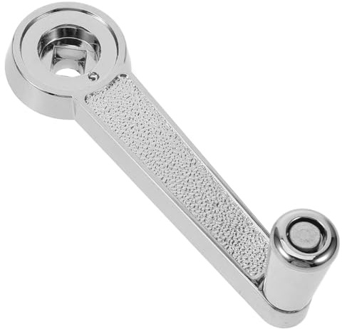 NOLITOY Rotary Handle Umbrella Replacement Patio Parasol Crank Winding Mechanism Plastic Iron Silver Outdoor Garden Balcony Accessories Hardware Parts Detailed Instructions Length 4.72 Inches