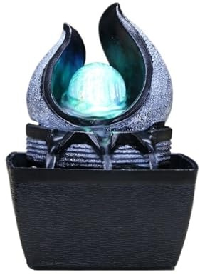 Fontana da tavolo per interni, Decorazione da scrivania con fontana d'acqua - Zen da tavolo Aquascape con mini cascata for ufficio domestico Feng Shui Arredamento per la casa