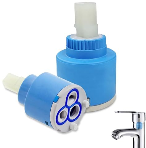 Menibeuty Wasserhahn Kartusche 35 mm, Keramik Kartuschen für Einhand Armaturen Wasserhahn Ersatzkartusche, Wasserhahns Cartridge für Wasserhahns Bad, Küchenarmatur und Waschtischarmatur