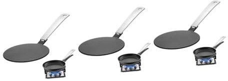 CIYODO 3 Pezzi Piastra Adattatore Induzione Acciaio Inossidabile Diffusore Calore per Cucina Compatibile con Pentole Non Induttive Protezione per Utensili Alta Conducibilità Termica