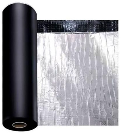 Cinta de Butilo, Tela Asfaltica Autoadhesiva, Cinta Bituminosa, Cinta Selladora Impermeable, Cinta Adhesiva Impermeable para Tejados para Goteras en Techos, Grietas Superficiales(0.5x1m)