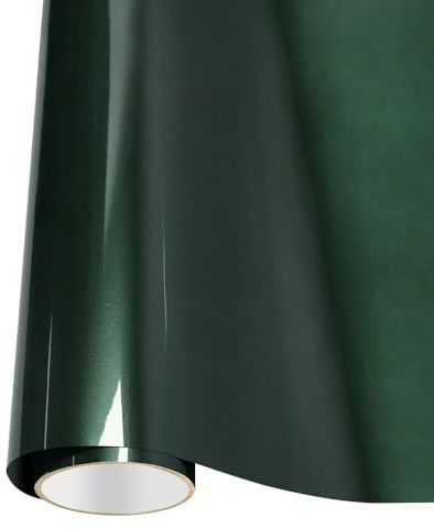 NewL Ultra-Hochglanz Mitternachts-Grün Selbstkl. Autofolie 30 x 150 cm | Ultra-Hochglanz-Optik, Montagewerkz. inkl., Luftablass-Technik, blasenfrei verlegb., für Auto Dach Flügel Säule Motorrad