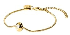 Purelei Inner Light Armband – wasserfest & verstellbar | Filigranes Schlangenketten-Armband mit Zirkonia-Kugel | Edelstahl & 14K/18K Vergoldung | Symbol für Eleganz & innere Stärke (Gold)