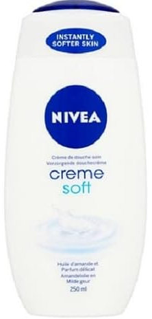 NIVEA Lot de 3 flacons de gel douche pour femme Crème Soft 250 ml