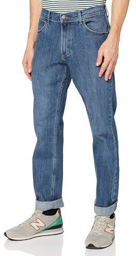 Wrangler Red Kabel Regular, Jeans para Hombre, Azul (Mid Stone), 36W / 32L