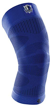 BAUERFEIND Kniebandage Sports Compression Knee Support NBA, 1 Unisex Sportkniebandage für Ballsportarten, Basketball Knie-Bandage NBA-Logo