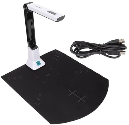 Dokumentenkamera mit Autofokus, CMOS-Sensor, tragbar, faltbar, USB-Anschluss for Notizen, Fotos und Büro