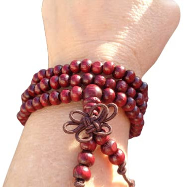 ✿ MALA YOGA MEDITATIONSARMBAND HOLZ ✿ Buddhismus, Stetch Armband, dehnbar, unisex, Buddha, Vipassana, YOGA, MEDITATION, ARMBAND, Rosenkranz