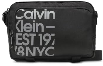 Calvin Klein CKJ Sport Essentials Camerabag21 GR Black/Overcast Grey Print, Schwarz (Black/Overcast Grey Print), Einheitsgröße