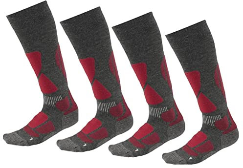 Crivit Damen Skisocken Skistrümpfe Wintersocken Kniestrümpfe 2 Pärchen (as3, numeric, numeric_37, numeric_38, regular, regular)