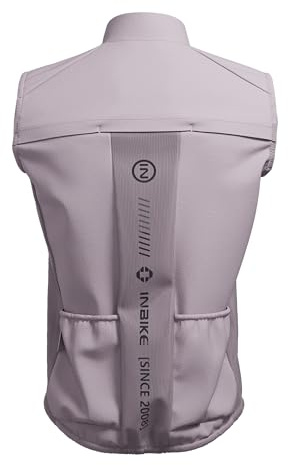 INBIKE Chaleco Ciclismo Cortavientos Hombre Chaqueta de Ciclismo Sin Mangas Chaleco de Deportes Ligero Transpirable Impermeable Protección UV(PK_L)