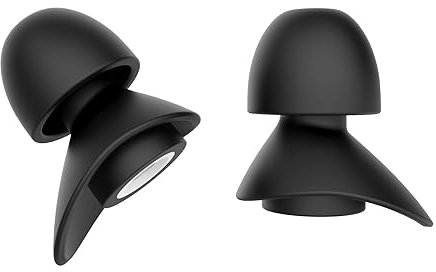 Ear Plugs for Sleeping, Soft and Comfortable Earplugs, Reusable Ear Plugs for Noise Reduction, Snoring, Concert, Airplane Pressure, Hearing Protection, etc. (Size S+L, Pairs*2) (Black, S+L)