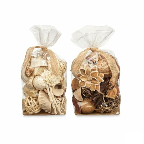 Gift Decor Popurrí Decorativo Blanco Marrón 19 x 40 x 14 cm (8 Unidades)