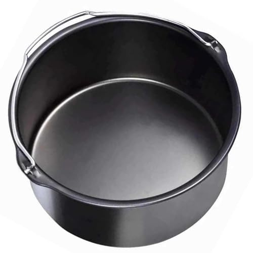 Poêles à friteuse à air pour four, moule à gâteau de 6 pouces, accessoires de friteuse à air, moule à gâteau au fromage, moules de cuisson, moule à gâteau antiadhésif avec poignée moules à gâteau