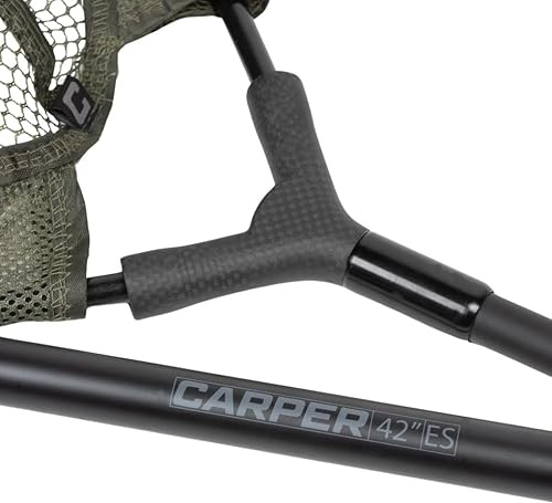 ES Pro Landing Net Carbon Fiber Spreader Block 2 Piece Handle - Carper Tackle
