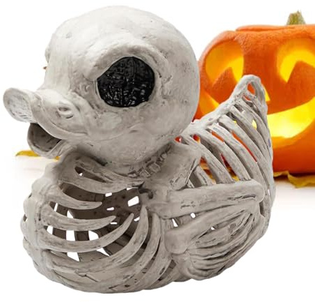 Halloween Deko Skelett - Halloween Entenküken, Sammelfigur mit Mumie | Offizielle Ware, Skulptur von, Statue von Duckieville, go