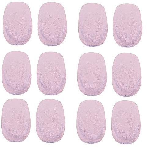 minkissy 6 Pairs Silicone Heel Cups Anti-Loose Heel Cup Comfortable Shoe Bottom Heel Pad Prevent Sweating Orthotic Foot Pads 34-39