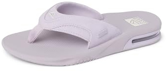 REEF Fanning Tongs décapsuleur pour femme, soutien de la voûte plantaire, semelle extérieure durable, résistante à l'eau, Daim lavande, 37.5 EU