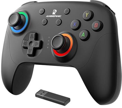BuLuHAHA RG P01 Controller per PC Android IOS Steam Switch Gamepad Bluetooth， RG P01 Wireless Gaming Controller con Joystick ad effetto Hall/Triggers Joystick e Gamepad Controller per PS3