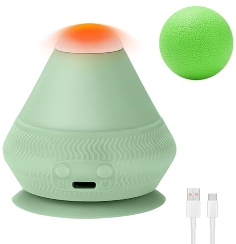 Behogan Elektrisch Triggerpunkt Drücker, Triggerpunkt Massagegerät Heizung mit Mini-Massageball, Triggerpunkte Massagegerät, Massageball mit Saugnapf und Heißer, für Muskelschmerzen und Verspannungen