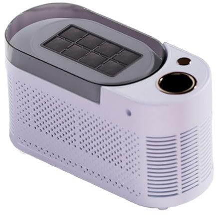 Macchina per Produttore di Ghiaccio Controsoffitto Portatile, 8 Cubi in 10 Minuti, Mini Produttore di Ghiaccio Compatto per Casa/Campeggio/Auto con Adattatore Dc 12v Purple